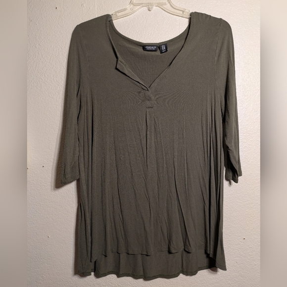 Jones And Co New York Women's Olive Green Top Size Xl Pre-owned - Picture 1 of 5